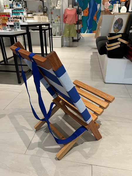 BENA CREATIVA - SOLEÁ Beach Chair - Blue/ White Stripes