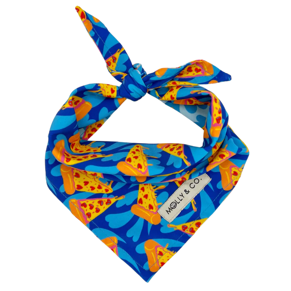 MOLLY & CO- Reversible Dog Bandana- Pizza Lover