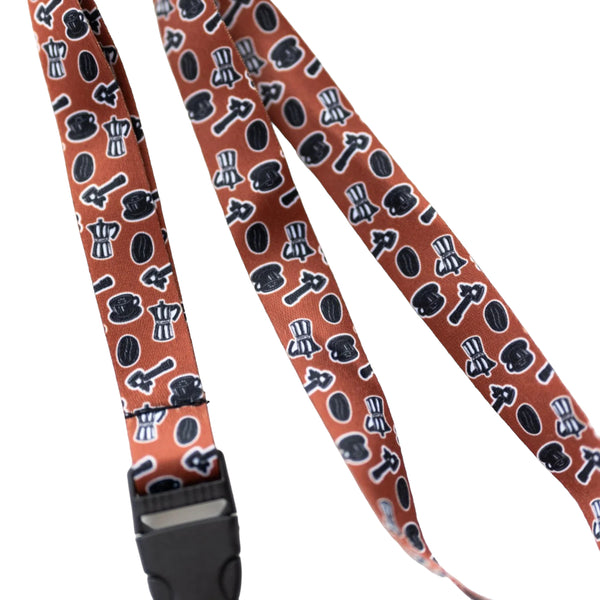 CANDID SOCIETY - Brown Coffee Lanyard