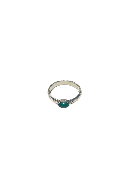 MUNS- Memoir Malachite Ring -Sterling Silver