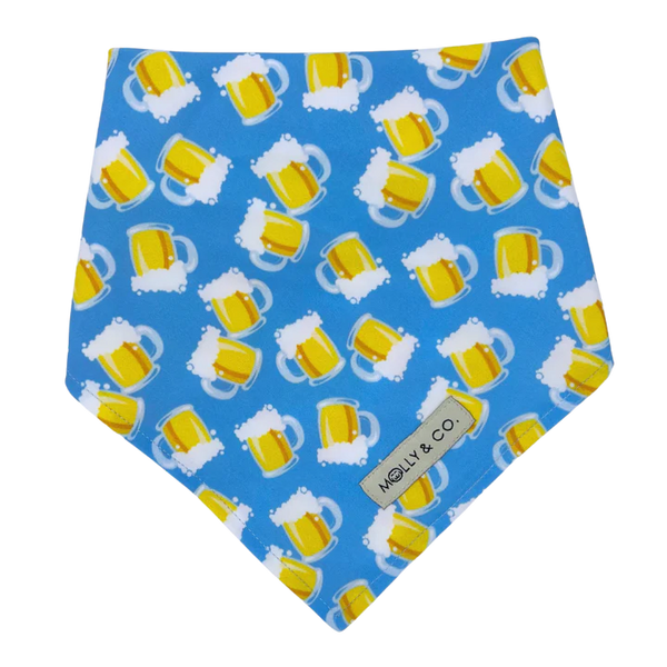 MOLLY & CO. - Reversible Dog Bandana- Beers