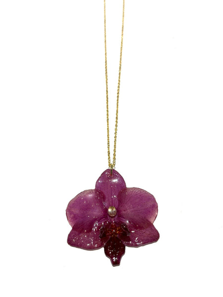 FLORE.C - Purple Orchid Necklace