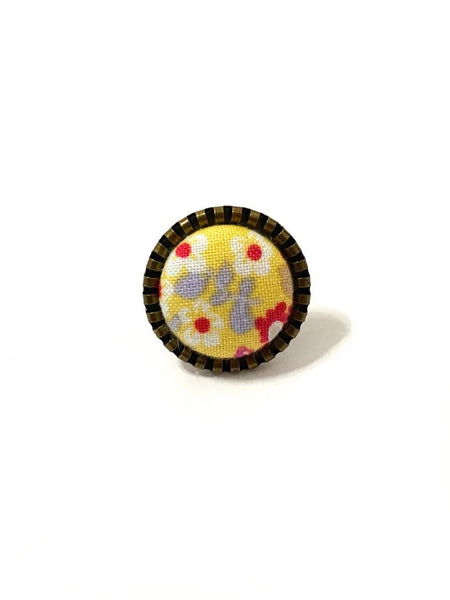 BOTÓN DE AZÚCAR- Adjustable Ring - Sunny Wildflowers