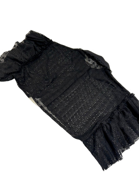 VALENTINA - Oversized Top - Black Lace