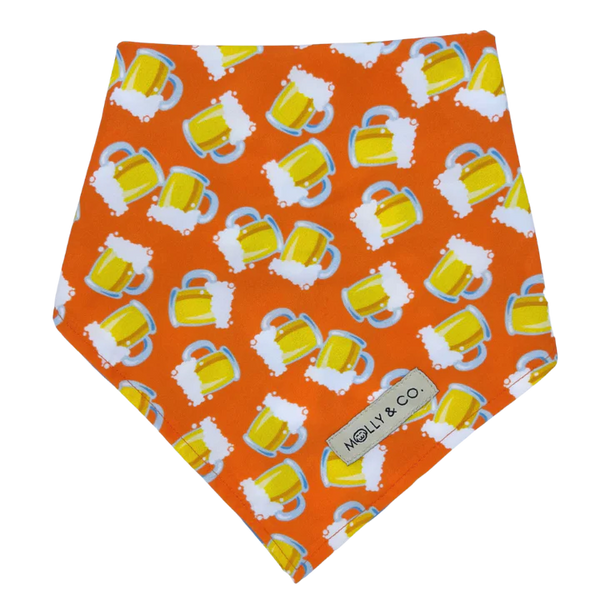 MOLLY & CO. - Reversible Dog Bandana- Beers