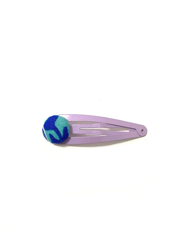 BOTÓN DE AZÚCAR- Hair Clip- Lilac- Blue Aqua