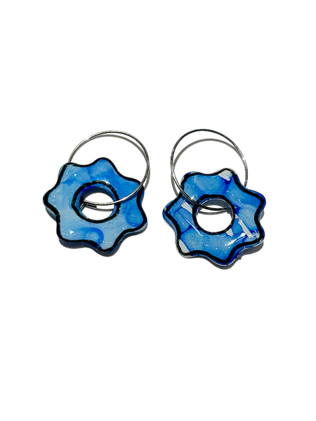 CAMBALACHE BY VIRGINIA NIN- Reversible Hoops - Mini Flower 02