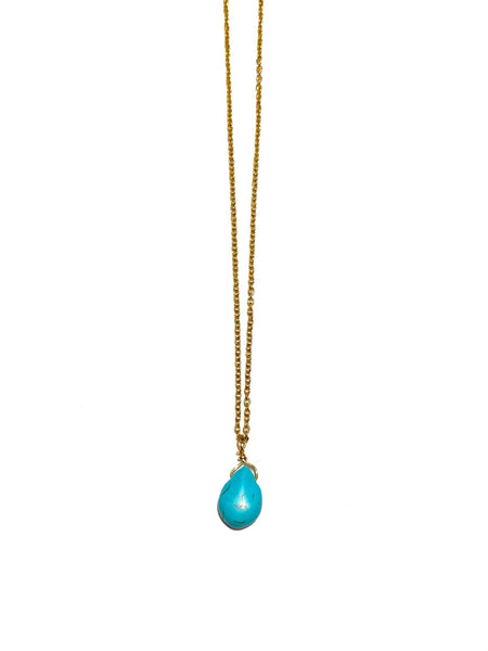 AMANÁ PENINA - Turquoise Stainless Steel Necklace