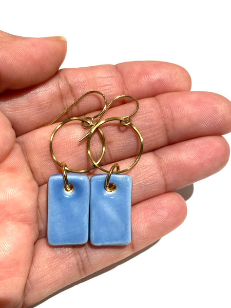 ITSARI- Dangle Earrings- Circle Rectangle