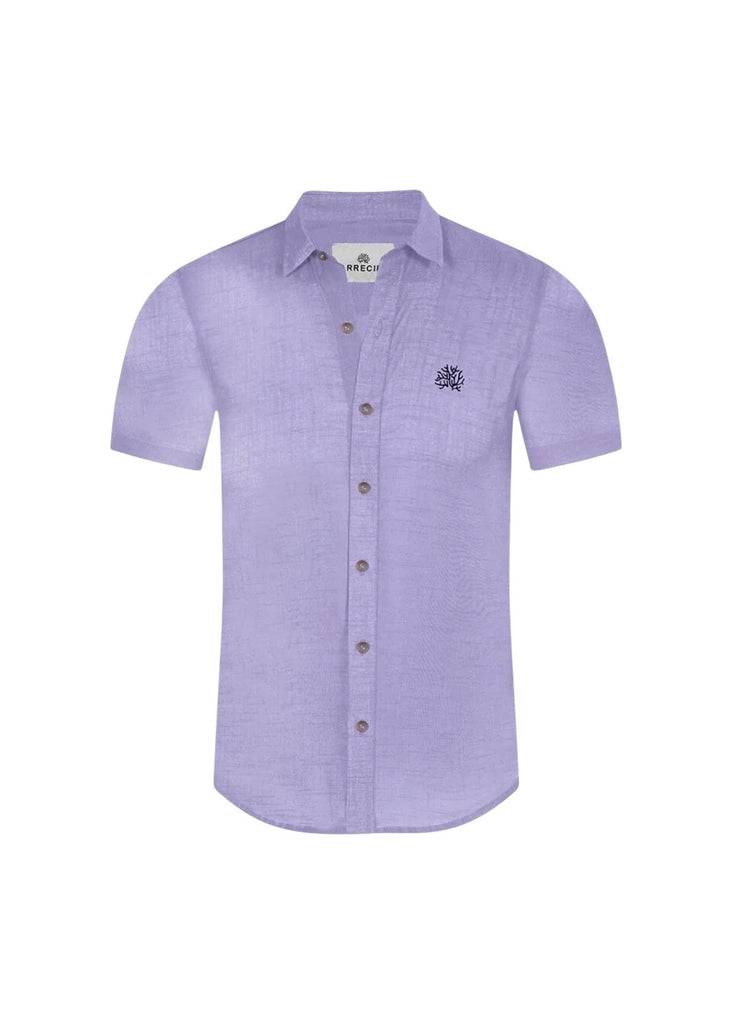 ARRECIFE - Lilac Linen - Short Sleeve Shirt