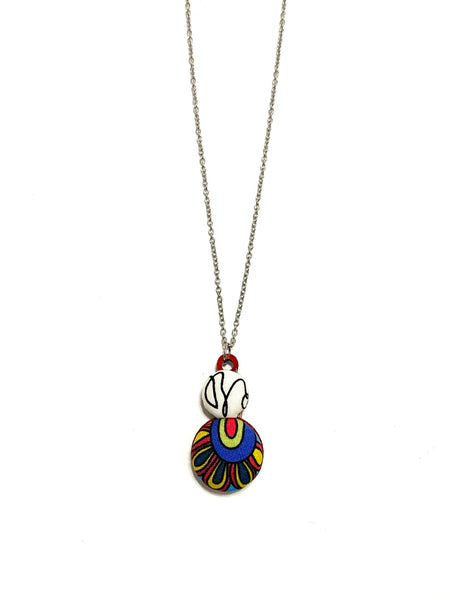 BOTÓN DE AZÚCAR- Mini Double Necklace - Groove and Lines