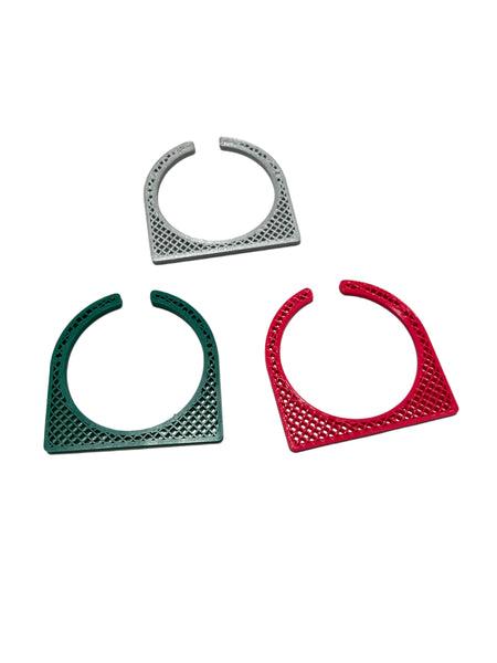 MENEO - Circle Square Grid Cuff (more colors available)