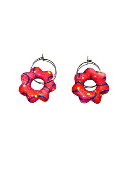 CAMBALACHE BY VIRGINIA NIN- Reversible Hoops - Mini Flower 01