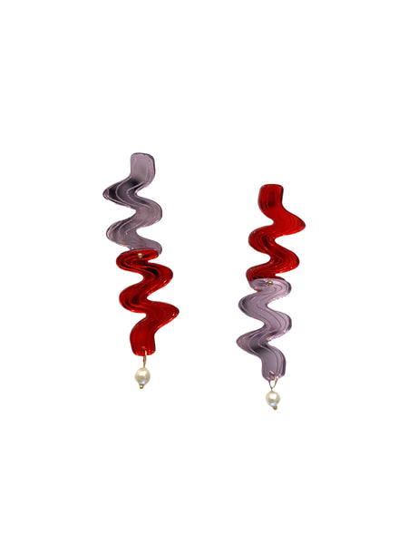 FORASTERA - Squiggle Pearl / Mirror Red + Lavender