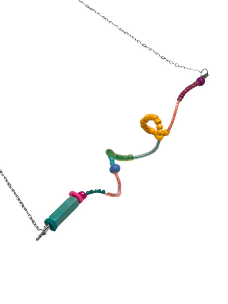 CONTRASTE - Spiral Beaded Necklace - 2