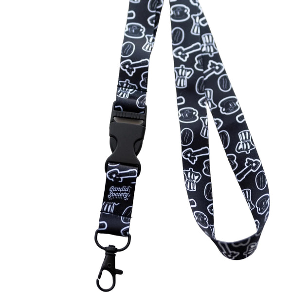 CANDID SOCIETY - Black Coffee Lanyard