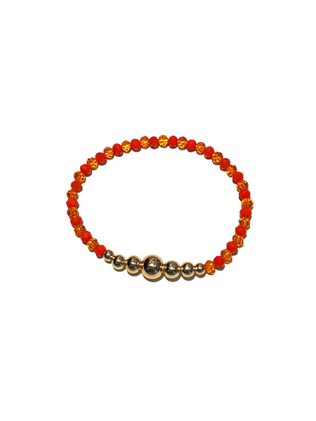 E-HC DESIGNS- Full Crystal and Gold Details - Elastic Bracelets