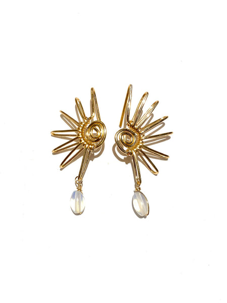 NIS Designs- Medio Sol Opal Earrings