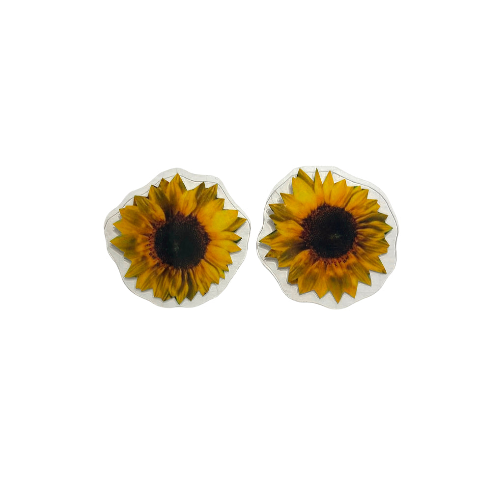 PAPEL PÚRPURA- Mini Studs- Sunflowers