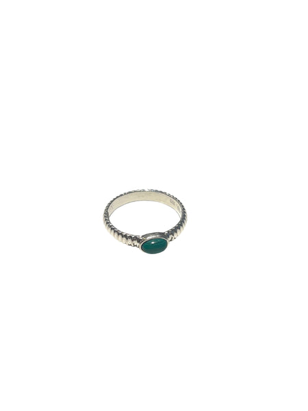 MUNS- Memoir Malachite Ring -Sterling Silver