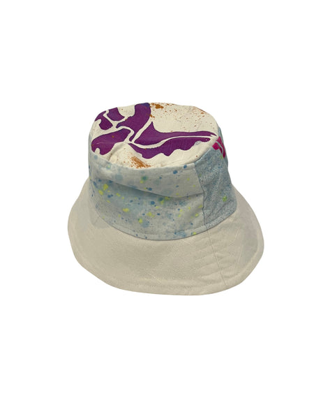 ASHLEEN CASTILLO - Caribe Bucket Hat - Purple Blue Birds