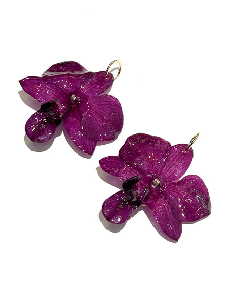 FLORE.C - Purple Orchid Hoops - O.04