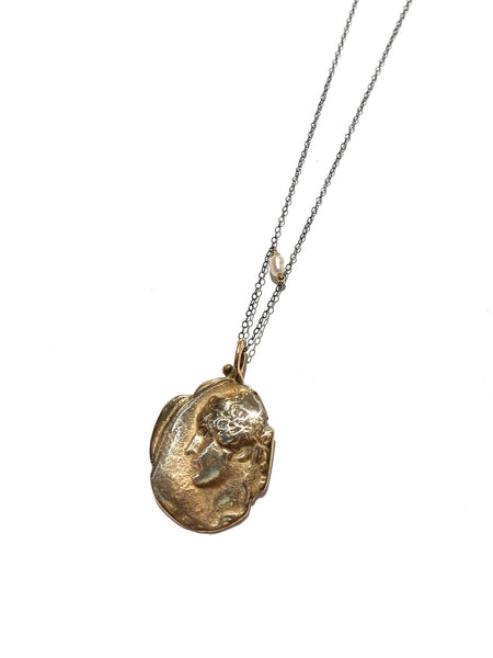 MONIQUE MICHELE- Ancient Bronze Pendant Necklace