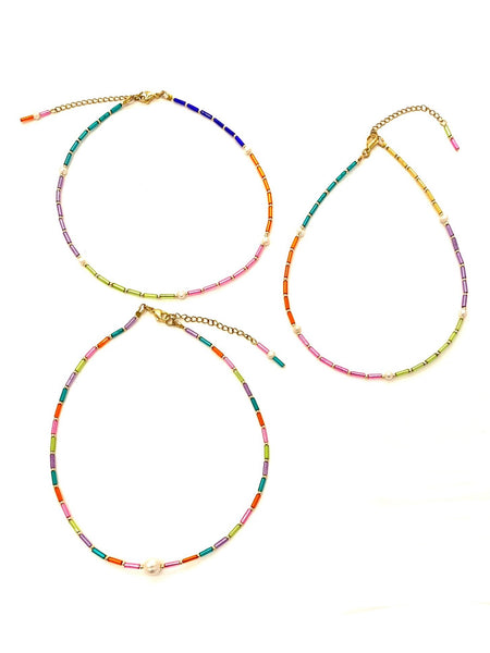 HC DESIGNS- Colorful Tube Chokers