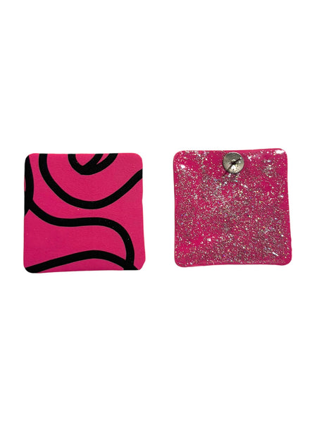 CROMATICA - Pink Squares - Earrings