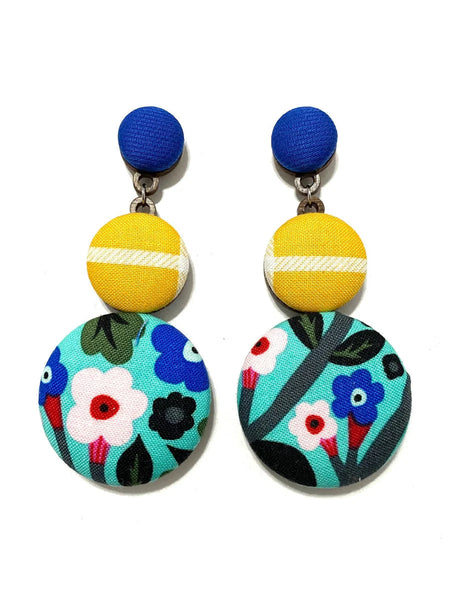 BOTÓN DE AZÚCAR- Big Earrings -Summer Morning