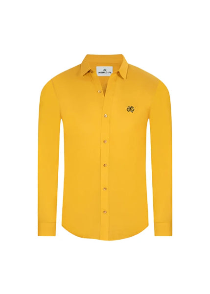 ARRECIFE - Mustard Linen - Long Sleeve Shirt