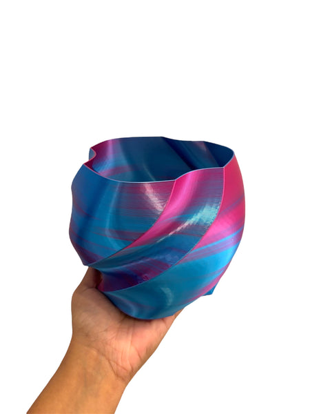 WATRIC - Blue-Pink Spiral Planter 2 (different sizes available)