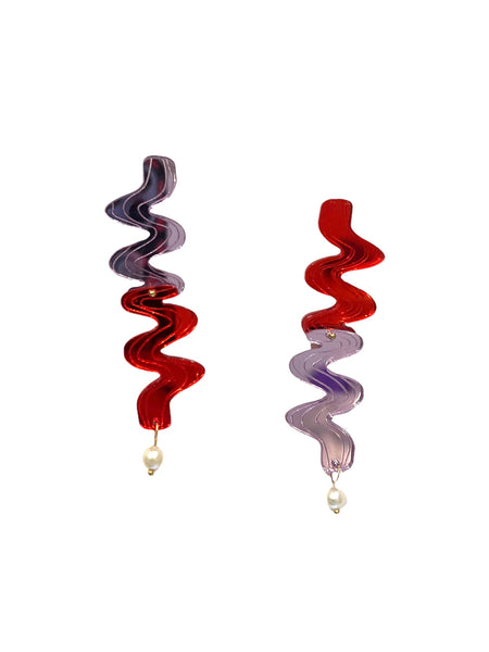 FORASTERA - Squiggle Pearl / Mirror Red + Lavender