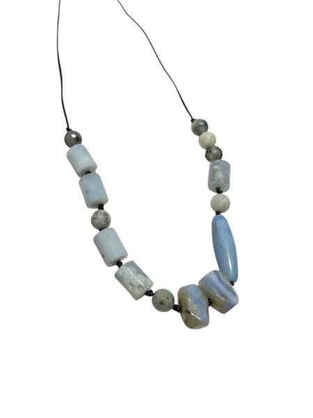 MONIQUE MICHELE- Blue Lace Agate Necklace