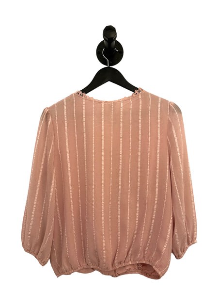 THRIFT- Blush Lace Top - Medium