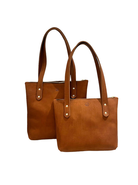 IGUACA- Medium Leather - Tote Bag Medium Brown