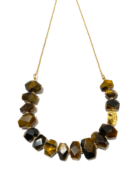 HC DESIGNS- Tiger Eye Chain Necklace