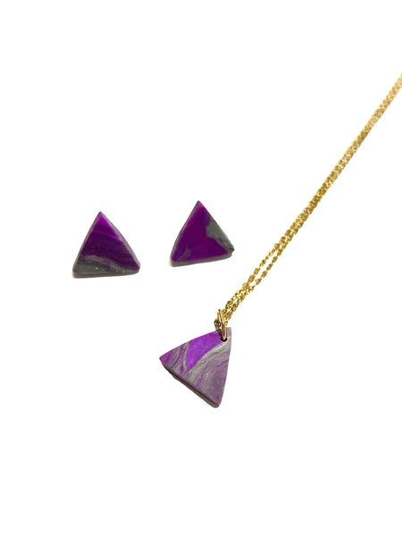 COCOLEÉ - Necklace and Studs Set (More Colors Available)