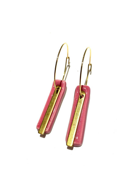 ITSARI - Dangle Earrings - Bar Line Hoop