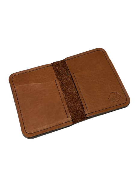 IGUACA - Simple Vertical Wallet - Medium Brown