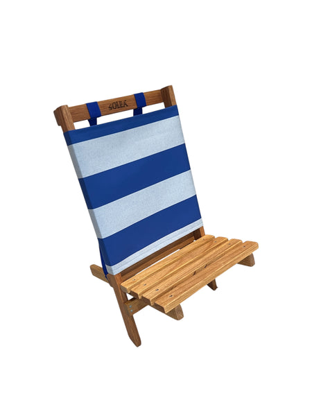 BENA CREATIVA - SOLEÁ Beach Chair - Blue/ White Stripes