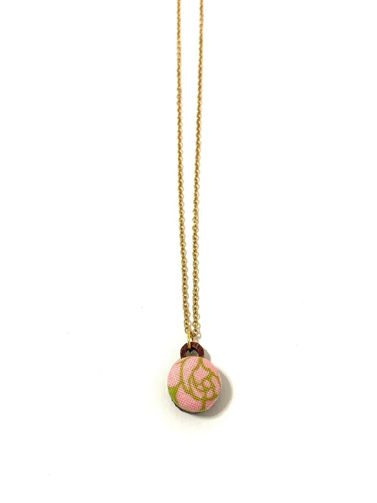 BOTÓN DE AZÚCAR- Mini Simple Necklace - Blush Rose