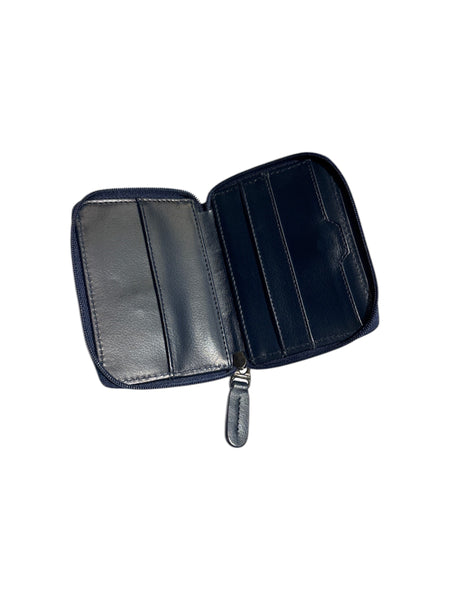 BORONEA - Zip Wallet - Navy Blue