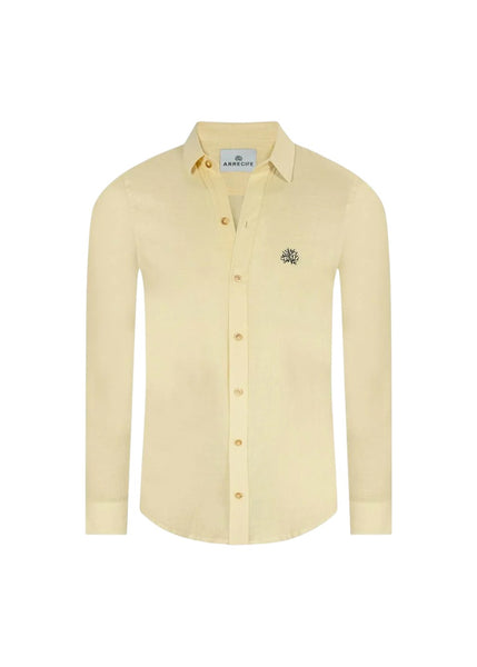 ARRECIFE - Yellow Linen - Long Sleeve Shirt