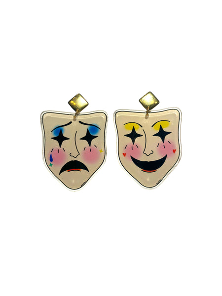 EG ATELIER- Earrings - Tragicomedia