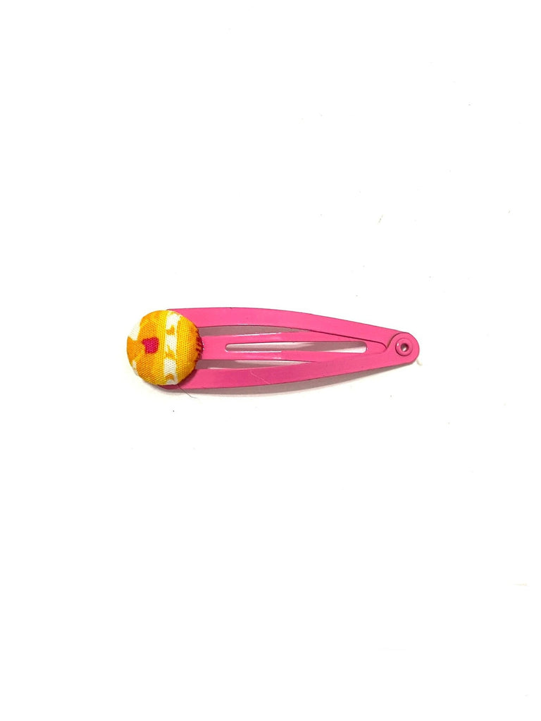 BOTÓN DE AZÚCAR - Hair Clips- Hot Pink- Yellow