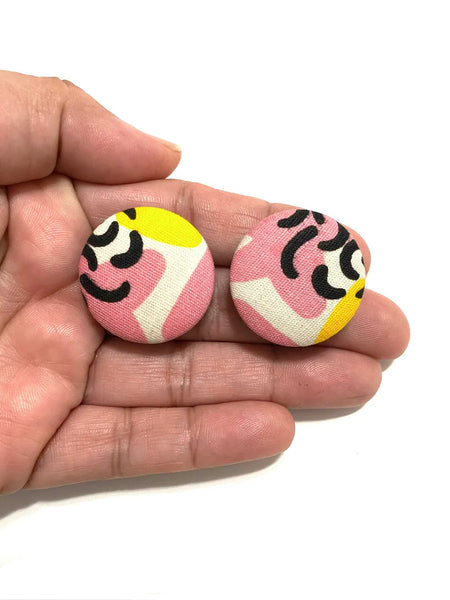 BOTÓN DE AZÚCAR- Medium Studs - Abstract Doodles