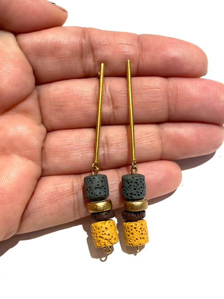 ELUA- Long Volcánica Earrings