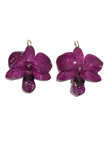 FLORE.C - Purple Orchid Hoops - O.04