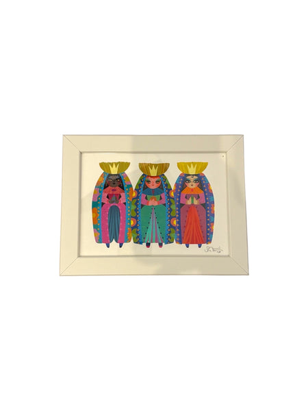 NÍVEA ORTÍZ - GIGLEÉ - Reinas Magas Funky - 5 x 7 Framed Print 1